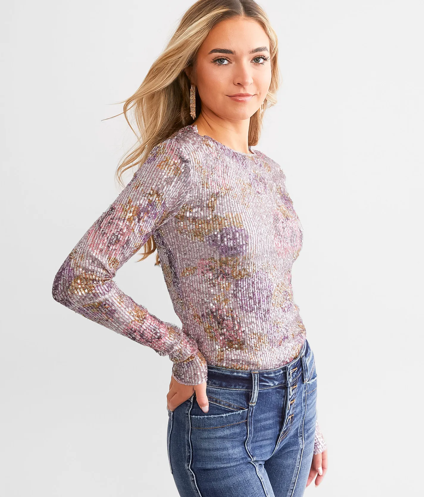 Tops | Free People Gold Rush Top Alabaster Combo