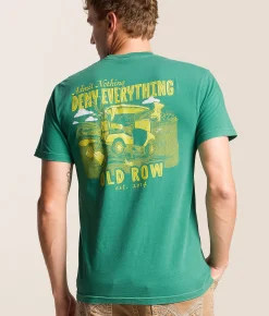 Old Row Golf Cart T-Shirt Green Outlet