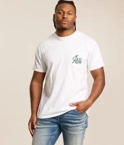 Tops|Graphic T-Shirts | Old Row Golf Flower T-Shirt White