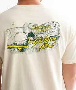 Old Row Golf Shotgun T-Shirt Ivory