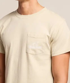 Tops|Graphic T-Shirts | Fieldstone Gone Fishing T-Shirt Brazilian Sand