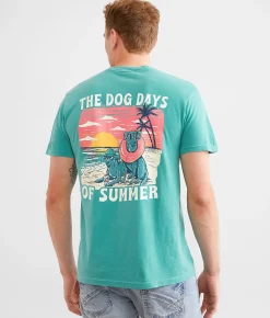 Graphic T-Shirts | Old Row Good Boys Club Dog Days T-Shirt Seafoam