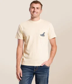 Old Row Good Boys Club Lab T-Shirt Ivory New