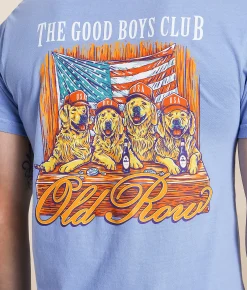 Old Row Good Boys Club USA T-Shirt Washed Denim Best