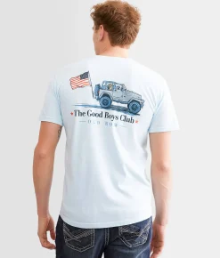 Graphic T-Shirts | Old Row Good Boys USA Jeep T-Shirt Chambray