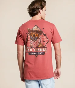 Tail Chasers Club Good Boy T-Shirt Crimson Best