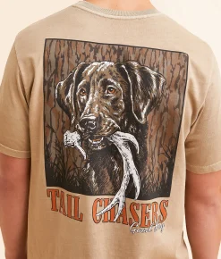 Tops|Graphic T-Shirts | Tail Chasers Club Good Boy T-Shirt Antique White