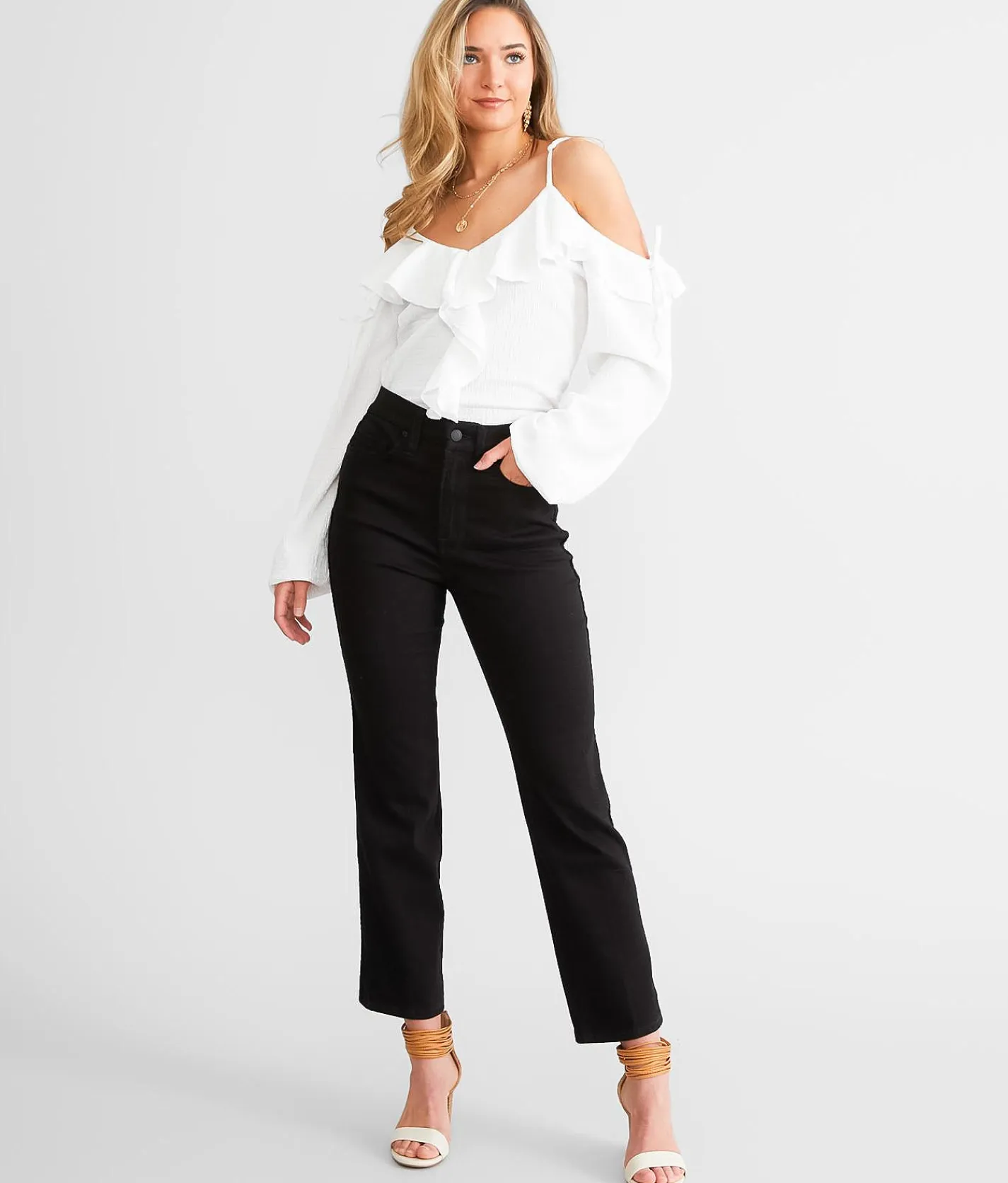 Jeans|Bottoms | GOOD AMERICAN Good Curve High Rise Straight Stretch Jean B001