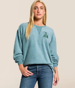 Tops | Modish Rebel Good In The Woods Oversized Pullover Washed Blue