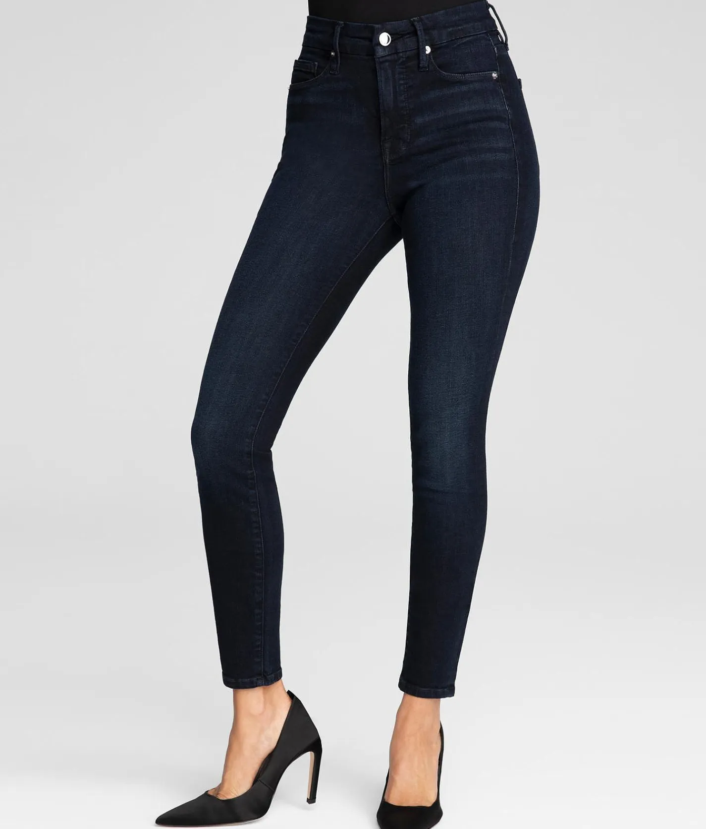 GOOD AMERICAN Good Legs High Rise Skinny Stretch Jean B224