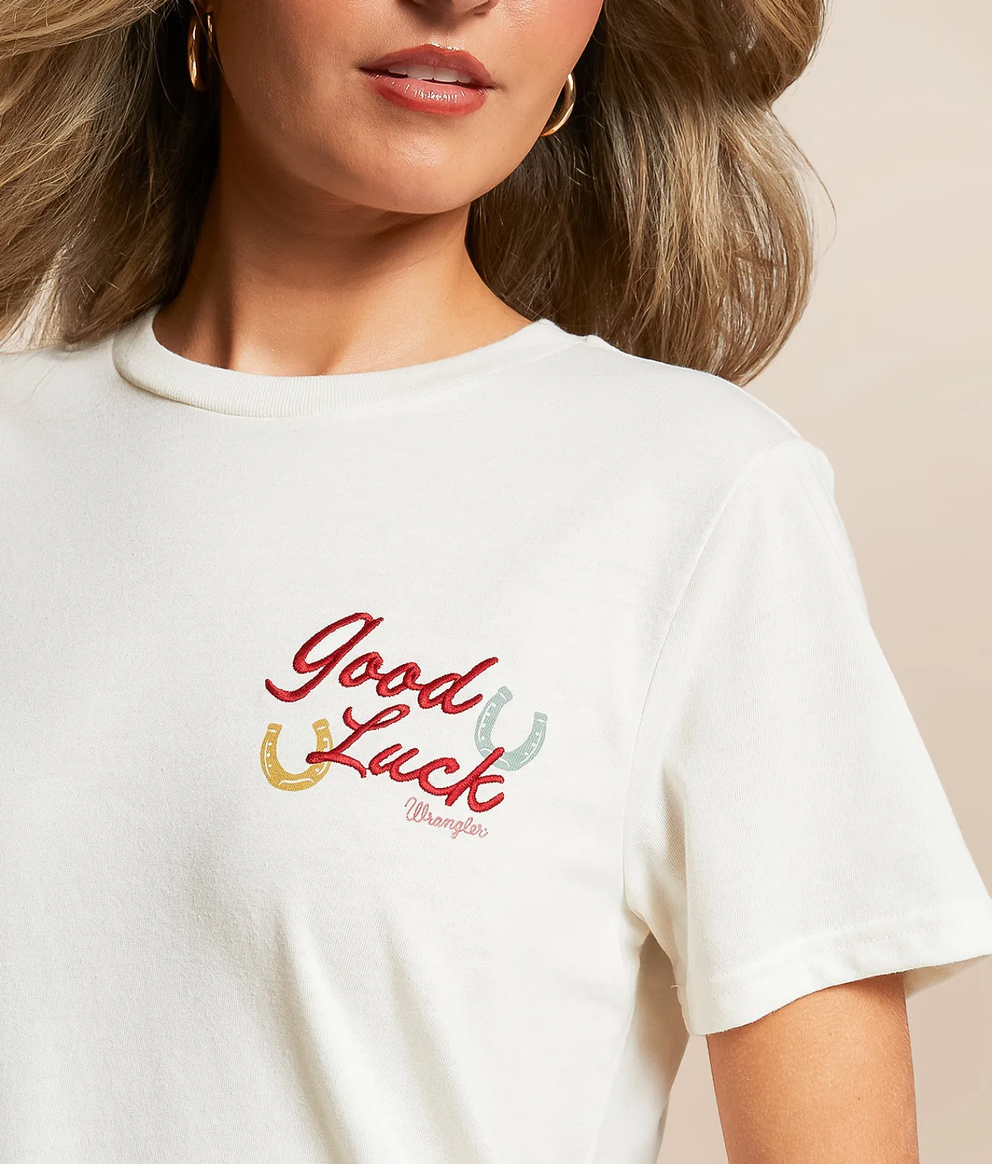 Tops | Wrangler® Good Luck T-Shirt Egret Heather