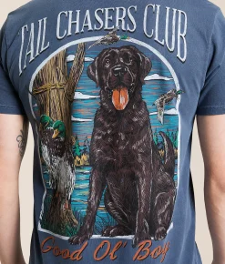 Tail Chasers Club Good Ol Boy T-Shirt Denim Pigment Dye Online