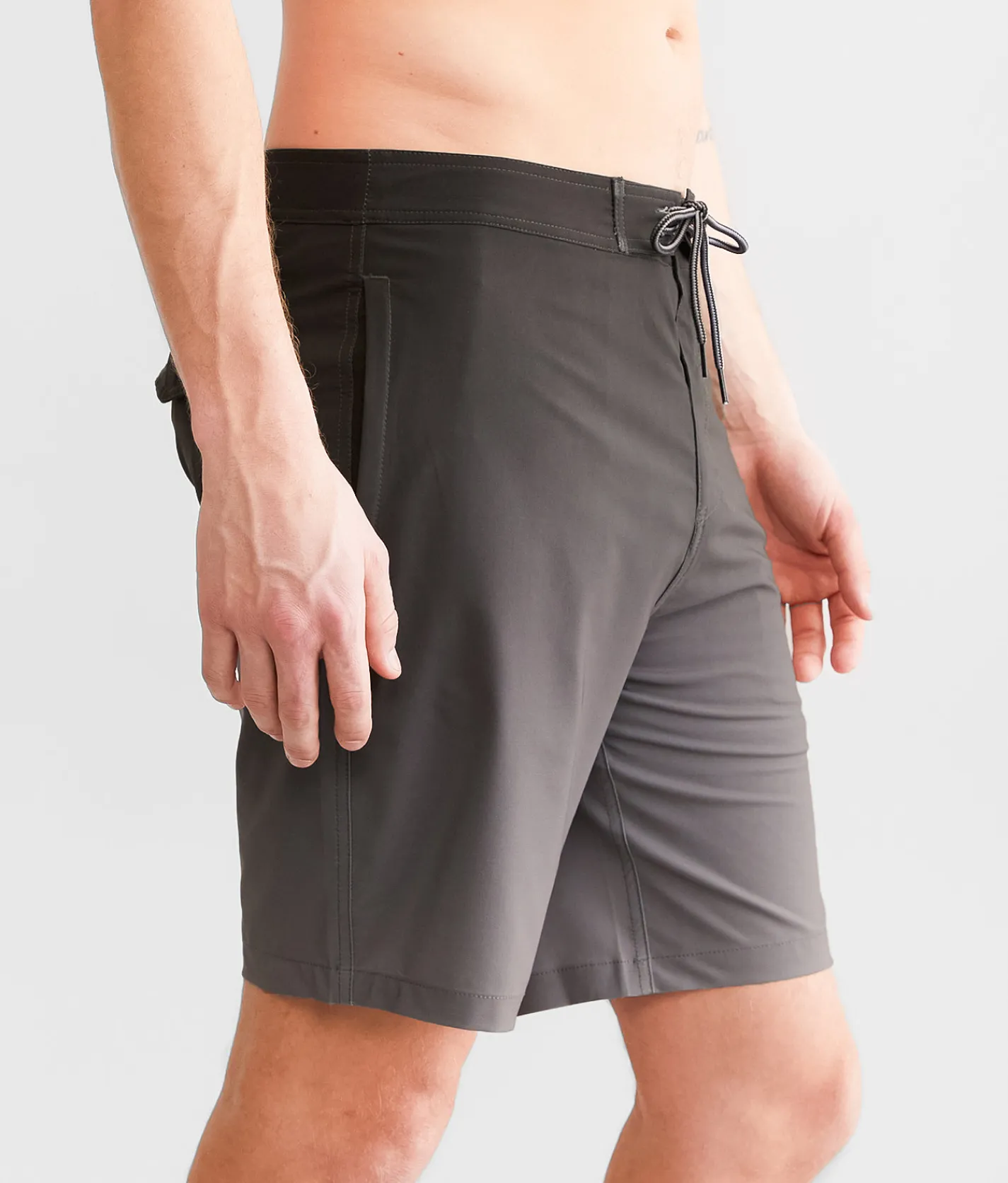 Bottoms|Swimwear | Departwest Gradient Stretch Boardshort Black Grey