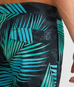 Departwest Gradient Tropical Stretch Boardshort Black New