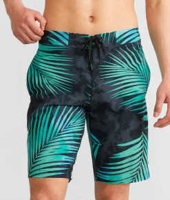 Bottoms | Departwest Gradient Tropical Stretch Boardshort Black