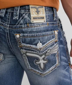 Rock Revival Grady Alternative Straight Stretch Jean Grady 200 New