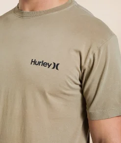 Hurley Grainy Pigment T-Shirt Khaki Online
