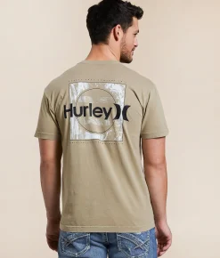 Hurley Grainy Pigment T-Shirt Khaki Online