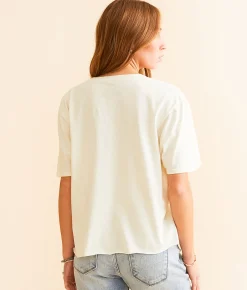 PHILCOS Grand Canyon Cropped T-Shirt Off White Pigment