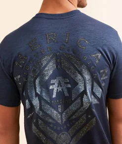 Graphic T-Shirts | American Fighter Grandfalls T-Shirt Sailor Blue
