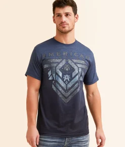 Graphic T-Shirts | American Fighter Grandfalls T-Shirt Sailor Blue