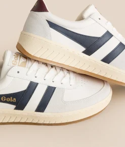 Activewear | Gola® Grandslam Classic Leather Sneaker White Navy Burgundy