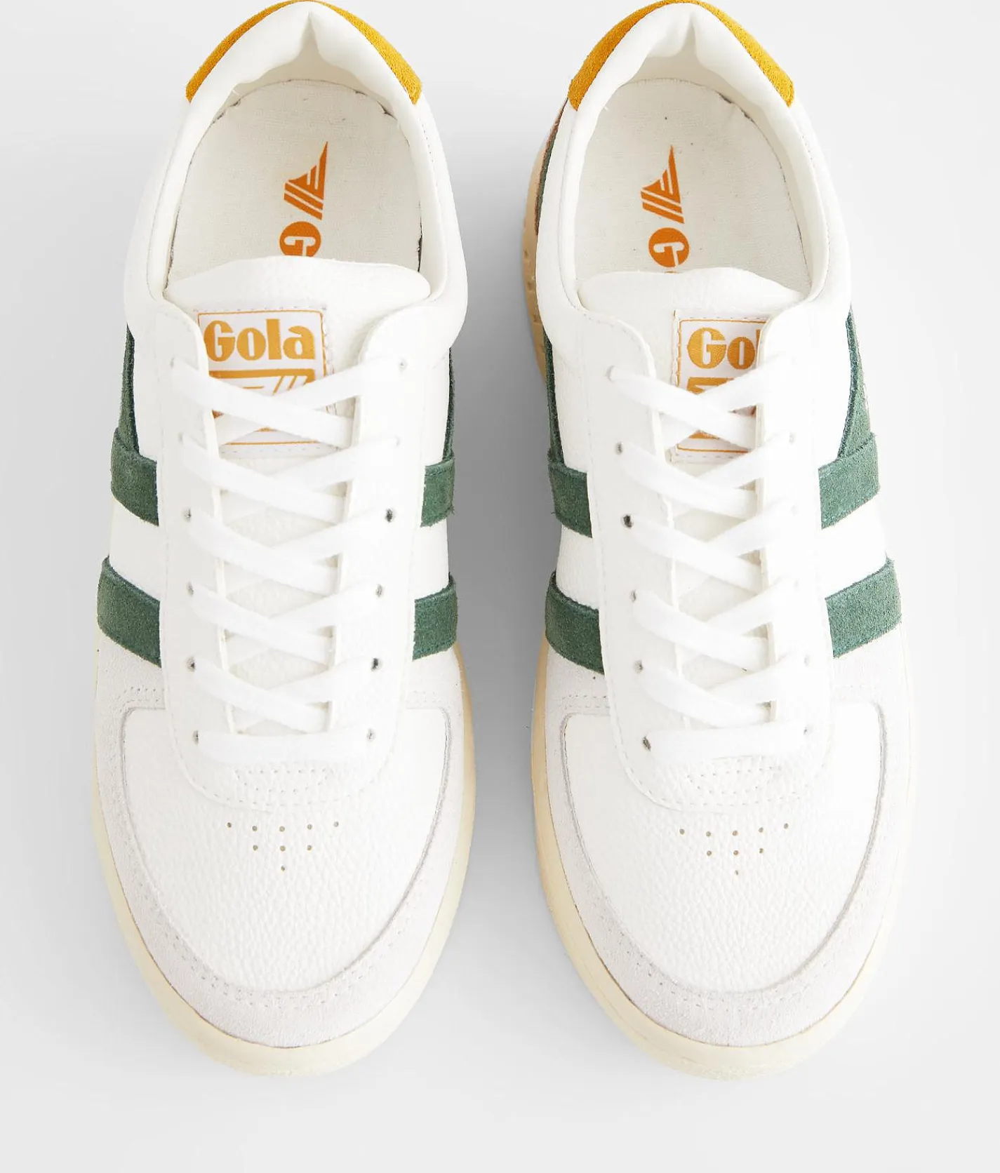Gola® Grandslam Trident Sneaker White Evergreen Sun New