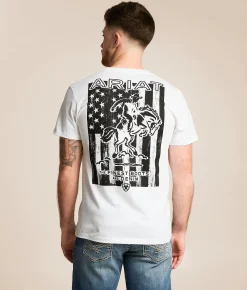 Ariat Grassroots Flag T-Shirt White