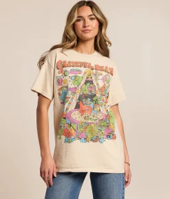 Junkfood Grateful Dead Band T-Shirt Sand New
