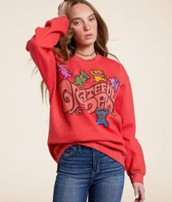 Liquid Blue Grateful Dead Oversized Band Pullover Bittersweet Discount