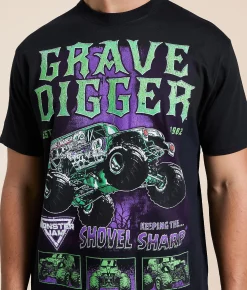Graphic T-Shirts | Ripple Junction® Grave Digger T-Shirt Black