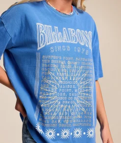 Tops | Billabong Greatest Waves Oversized T-Shirt True Blue