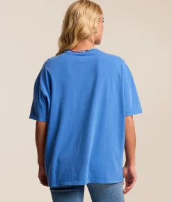Tops | Billabong Greatest Waves Oversized T-Shirt True Blue