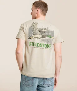 Fieldstone Greenhead Season T-Shirt Moonbeam Clearance