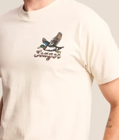Seager Greenhead T-Shirt Vintage White Discount