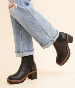 Shoes | Mia Gretta Lug Ankle Boot Black