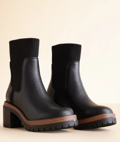 Shoes | Mia Gretta Lug Ankle Boot Black