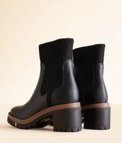 Shoes | Mia Gretta Lug Ankle Boot Black