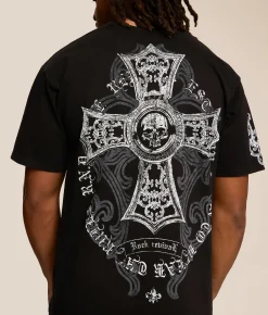 Tops|Graphic T-Shirts | Rock Revival Griffin T-Shirt Black Dust