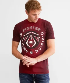 Graphic T-Shirts | American Fighter Griffith T-Shirt Burgundy