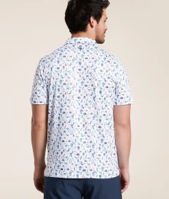 BURLEBO Grillmaster Performance Polo White Outlet