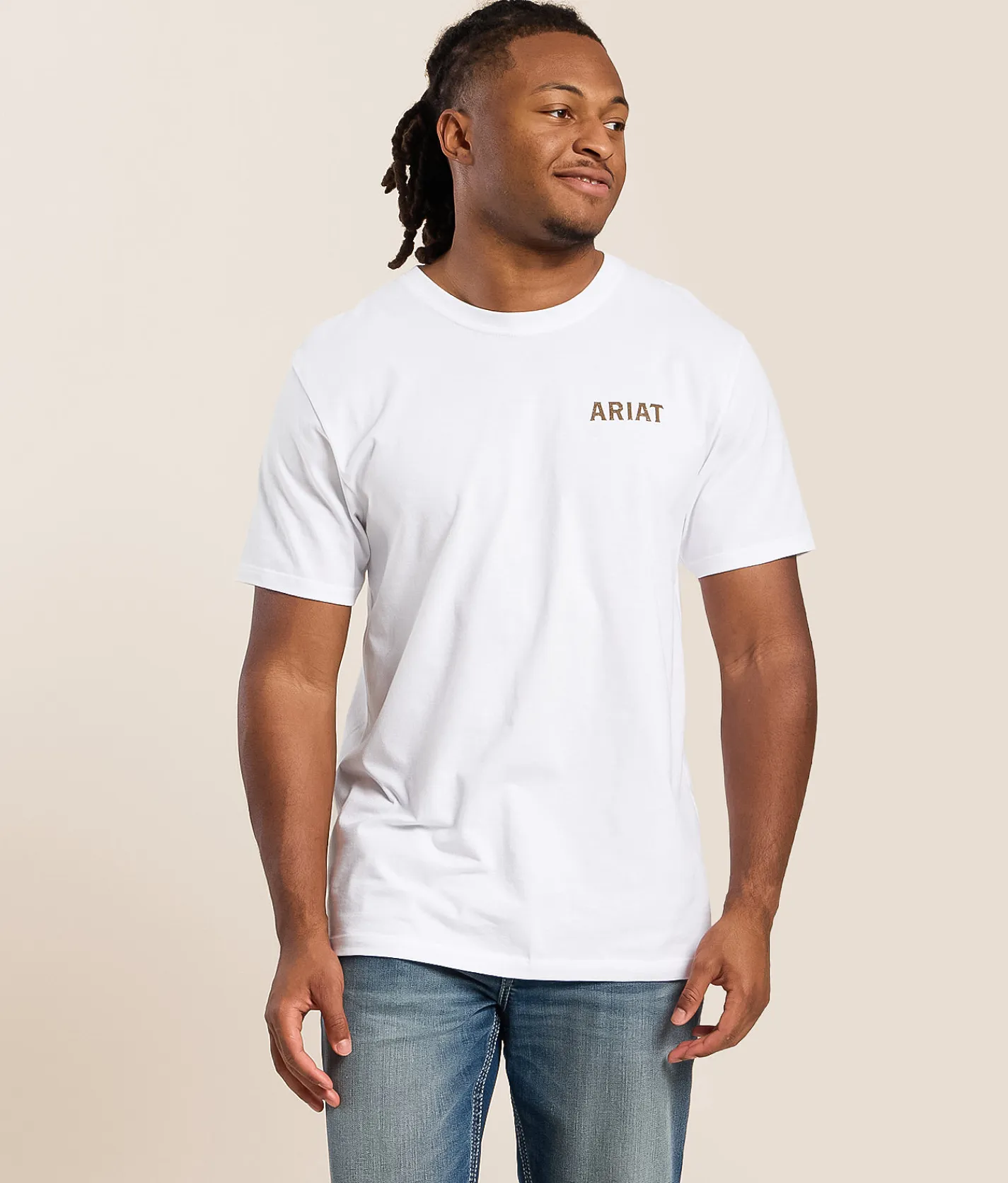Tops|Graphic T-Shirts | Ariat Gritty Buff T-Shirt White
