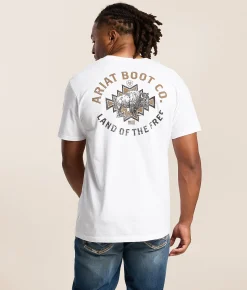 Tops|Graphic T-Shirts | Ariat Gritty Buff T-Shirt White