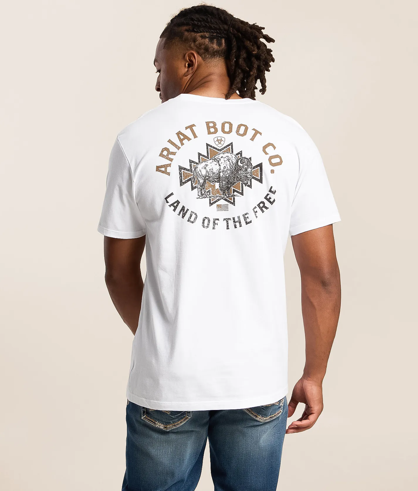 Tops|Graphic T-Shirts | Ariat Gritty Buff T-Shirt White