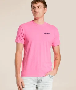 Tops|Graphic T-Shirts | Old Row Group Therapy T-Shirt Neon Pink