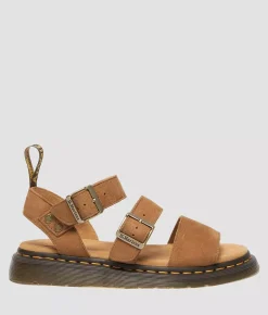 Dr. Martens Gryphon Leather Sandal Desert Brown Discount
