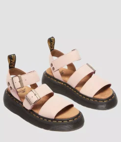 Shoes | Dr. Martens Gryphon Quad Leather Flatform Sandal Powder Pink