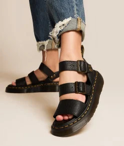 Dr. Martens Gryphon Quad Leather Sandal Black Discount