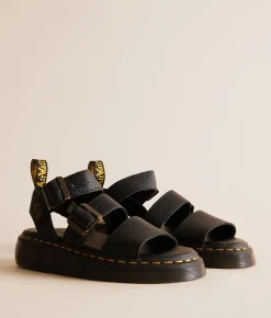 Dr. Martens Gryphon Quad Leather Sandal Black Discount