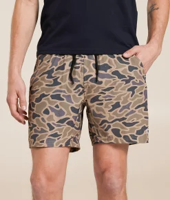 Bottoms|Shorts | BURLEBO Guage Camo Athletic Stretch Short Gauge Camo